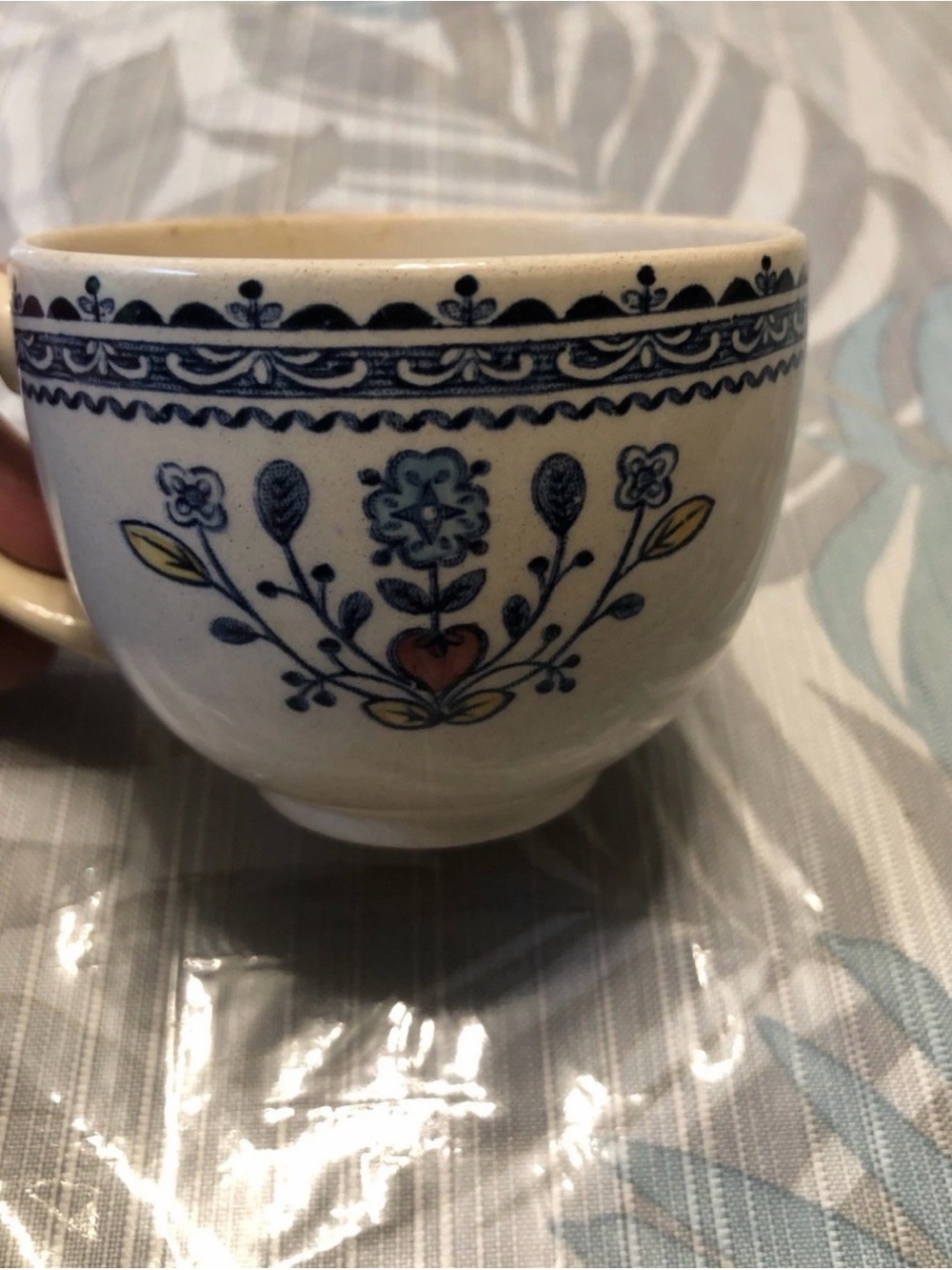 Johnson Bros Old Granite Hearts & Flowers Teacup